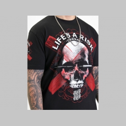 Blood in Blood - OUT HEVAS - čierne pánske tričko materiál 100% bavlna